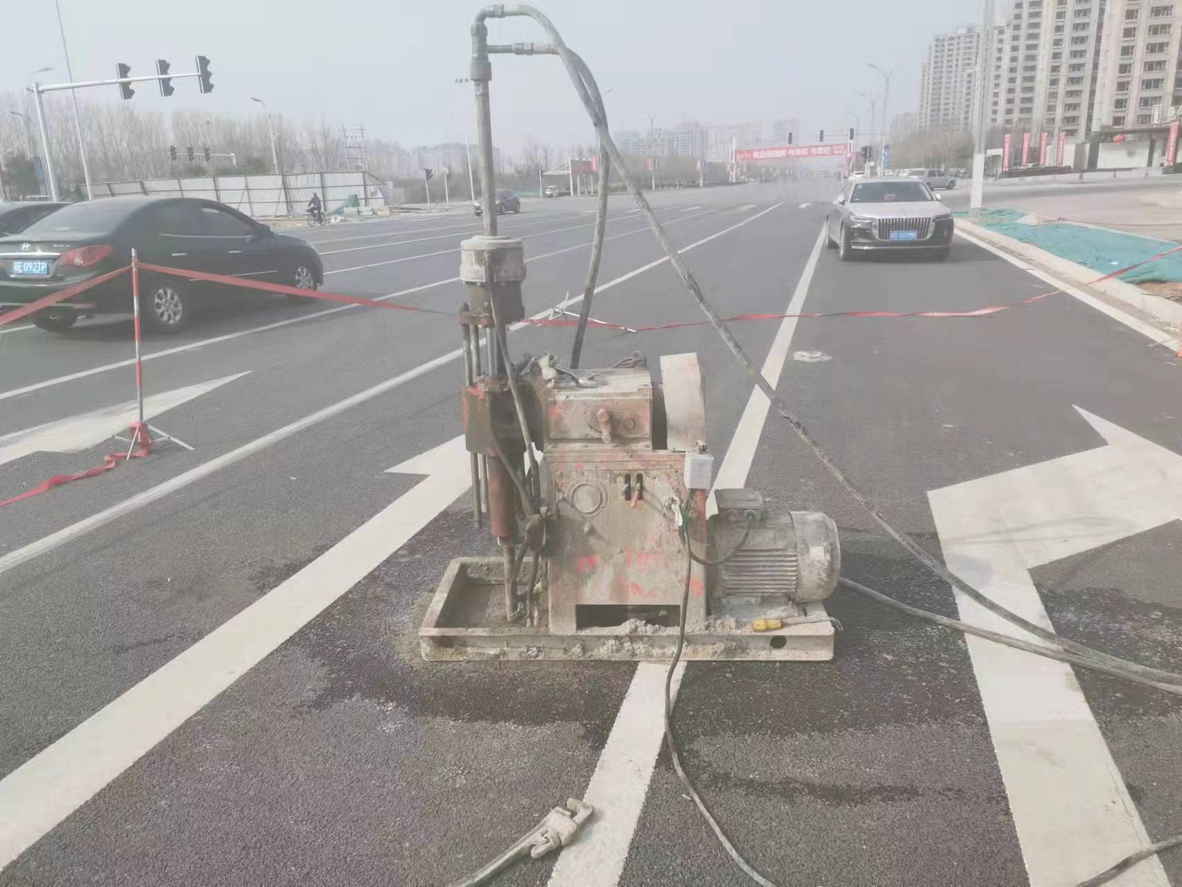 西区街道路基沉降注浆灌浆